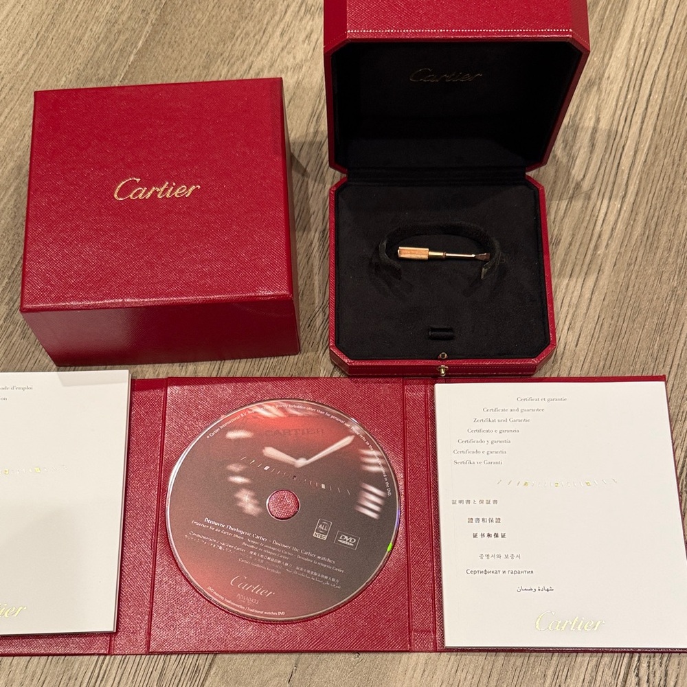 Cartier Love Bracelet in Red and Gold